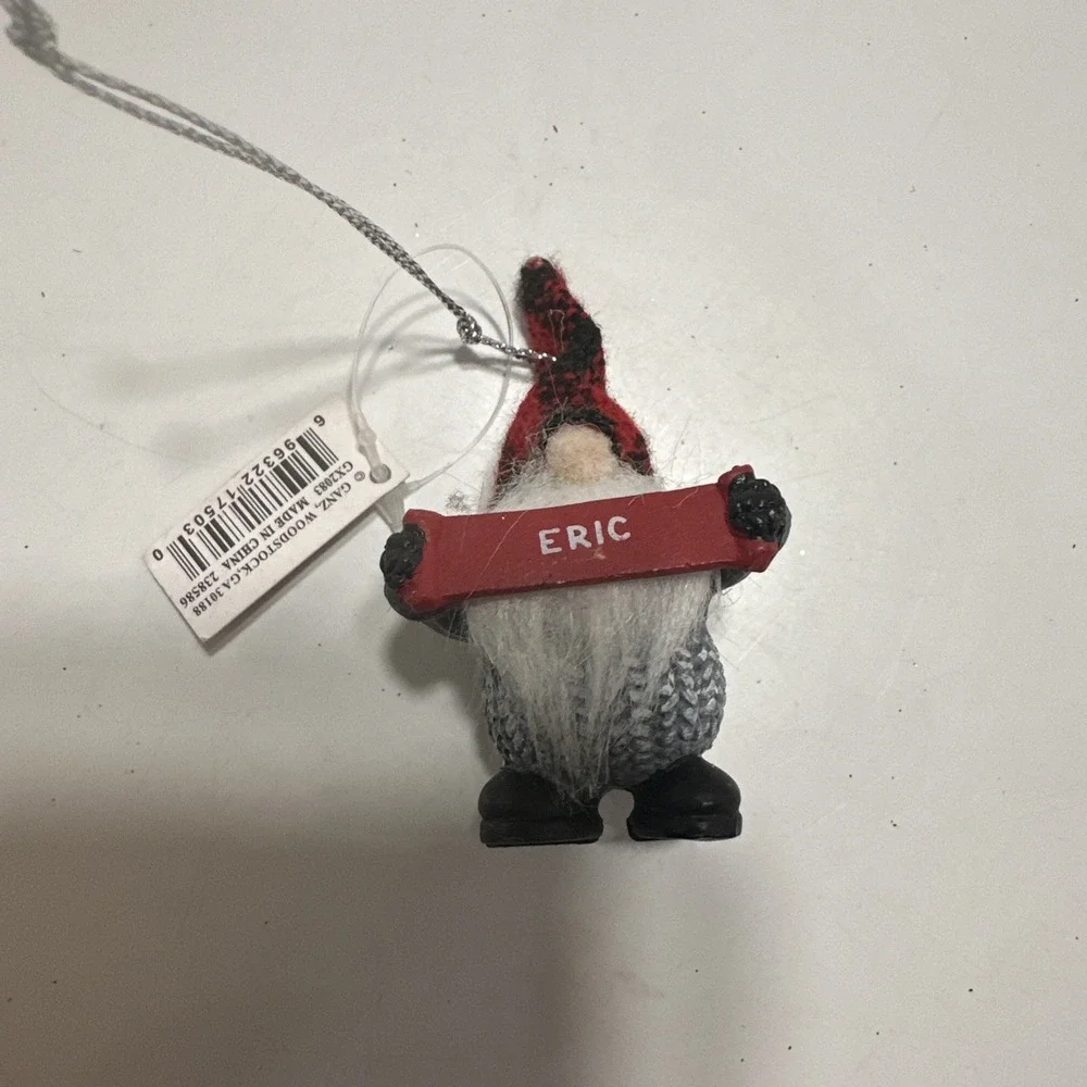 Ganz Hallmark Resin Gnome‎ Dwarf Christmas Ornament 3